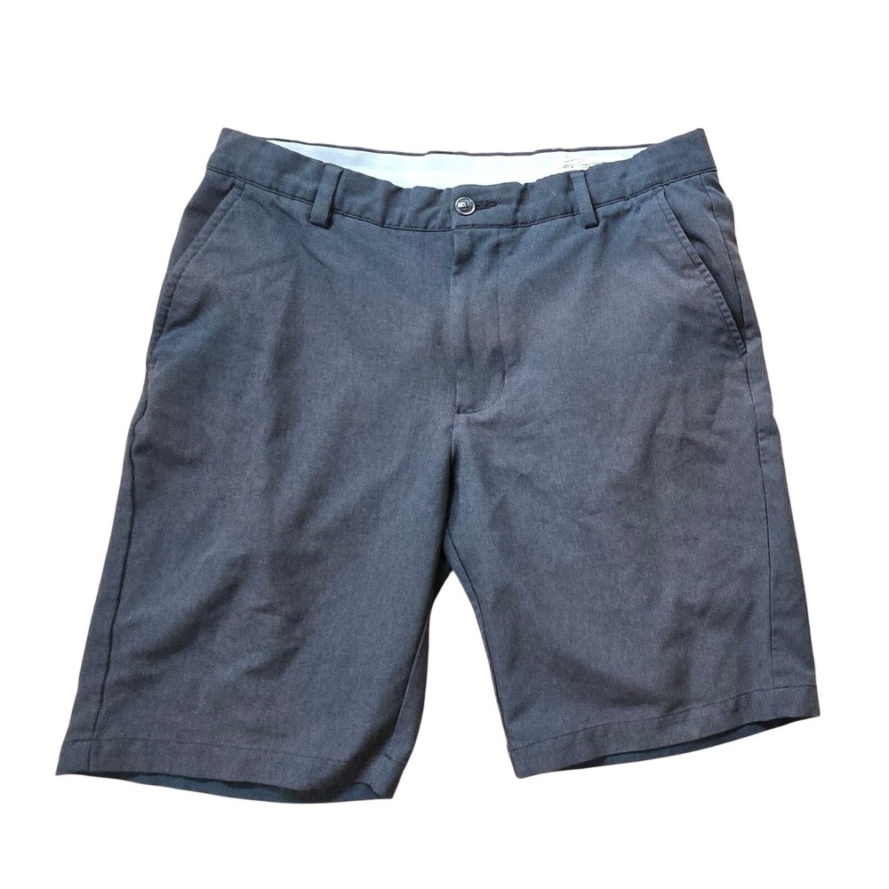 Greg Norman Mens Gray Golf Shorts Size 32 Polyester Spandex Blend